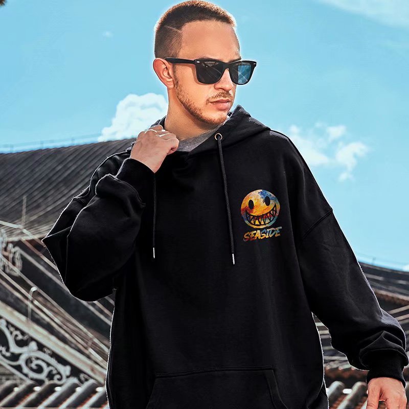  Áo hoodie phối dây rút phong cách Âu Mỹ thời trang mùa đông cho nam có size M-8XL | BigBuy360 - bigbuy360.vn