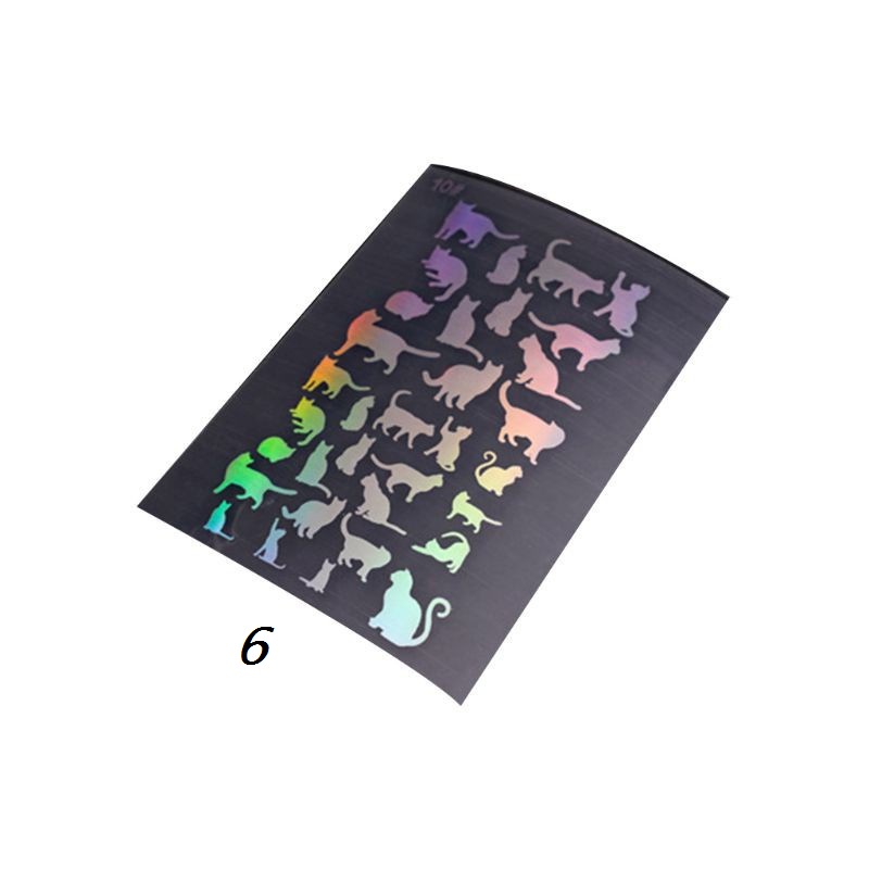 Miếng dán trang trí resin màu hologram