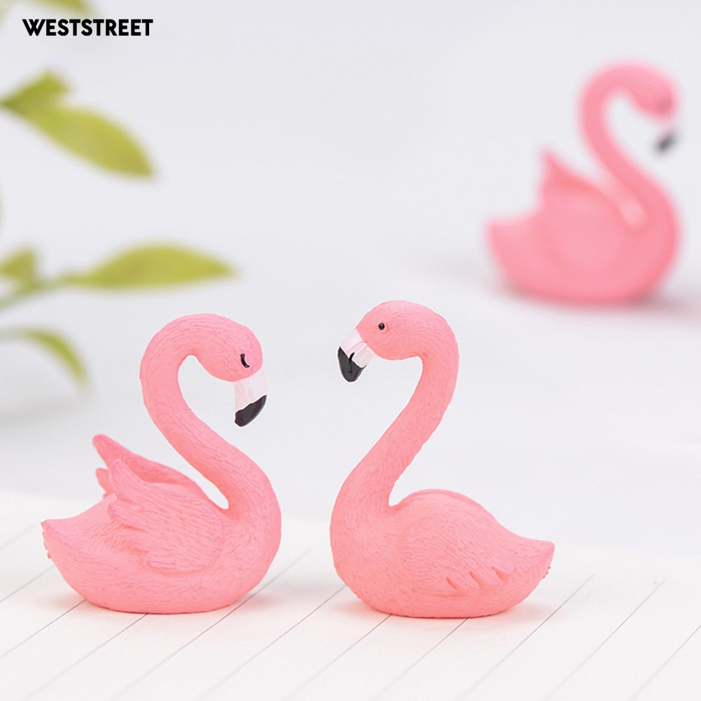 Mô Hình Chim Hồng Hạc Mini Trang Trí Sân Vườn