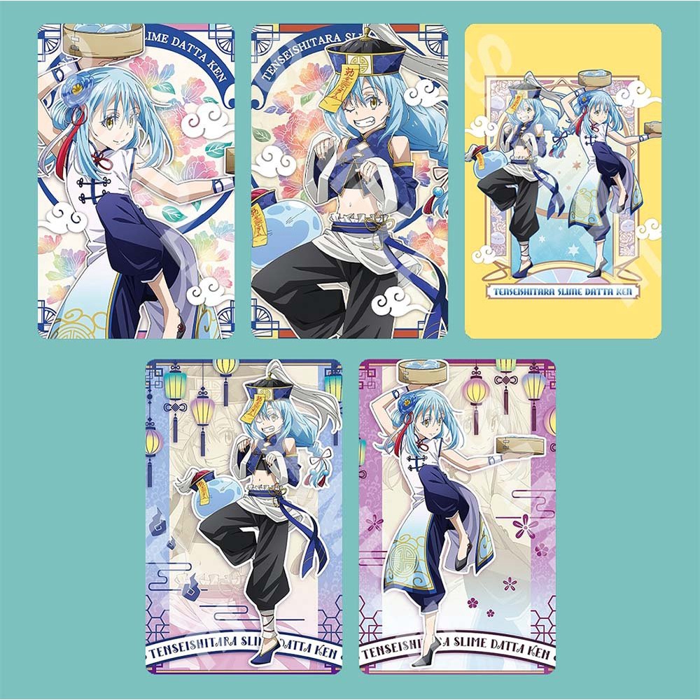 Ảnh thẻ card bo góc anime Tensei shitara Slime Datta Ken CHINA ver RIMURU Chuyển Sinh Thành Slime 5*8cm
