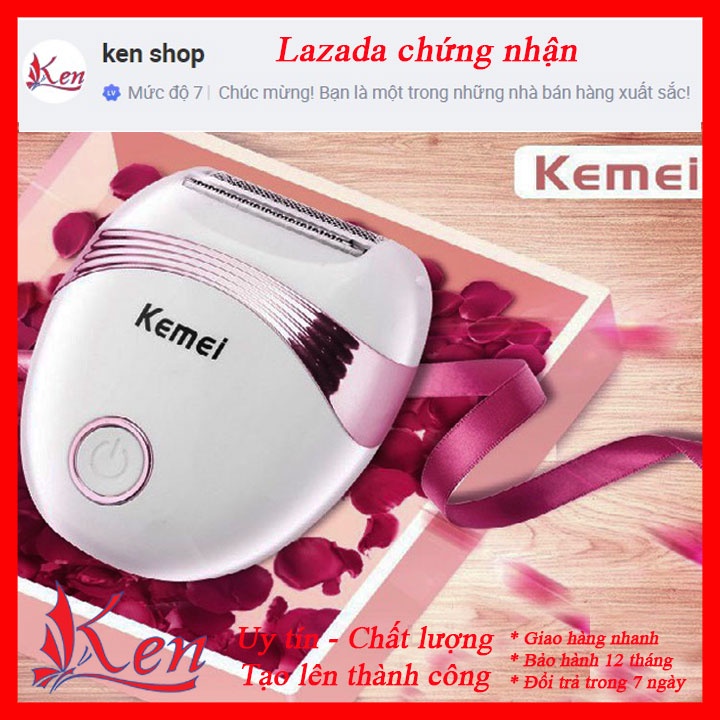 Máy cạo lông toàn thân, chân, tay, nách, ngực, bụng, bikini, vùng kin loại tốt giá rẻ chính hãng kemei