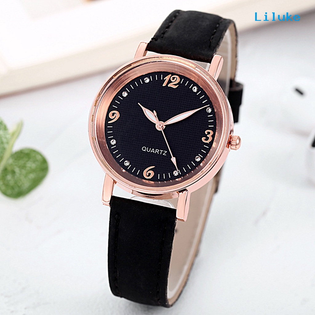Đồng Hồ Đeo Tay Phát Quang Liluke Thiết Kế Đục Lỗ Có Thể Điều Chỉnh Dành Cho Nữ Mặc