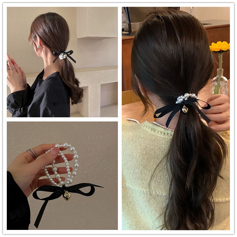 Dây Cột Tóc Đính Ngọc Trai Thanh Lịch Cho Nữ