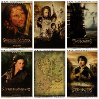 1 Tấm Poster Phim Chúa Tể Những Chiếc Nhẫn Cổ Điển Dán Tường Trang Trí