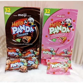[HÀNG MỸ] Bánh gấu Meiji Hello Panda nhân Socola gói 21gr.