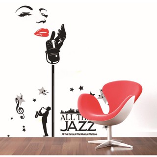 decal dán tường tập làm ca sỹ hát