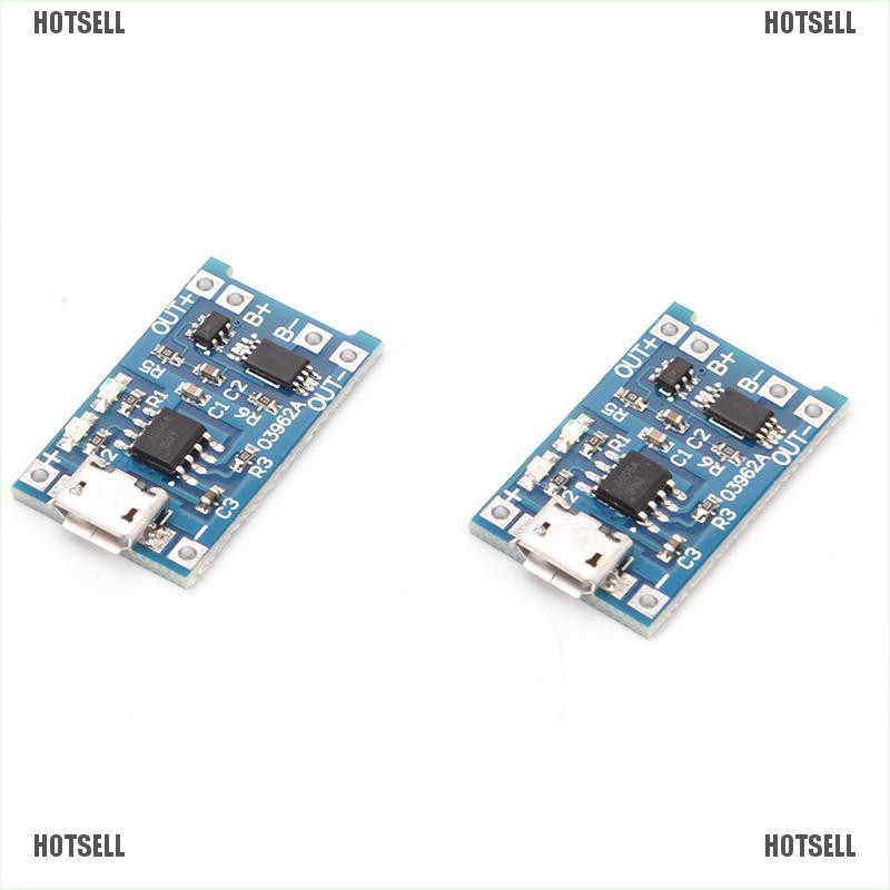 Bộ 2 Bảng Mạch Sạc Pin Lithium TP4056 5V 1A USB 18650 Sự Bảo Vệ
