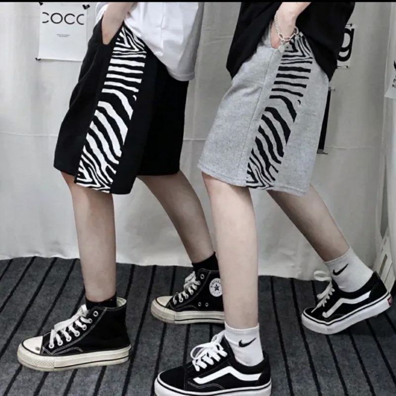 Quần đùi nam nữ loang vằn - Quần short ngố Unisex MND