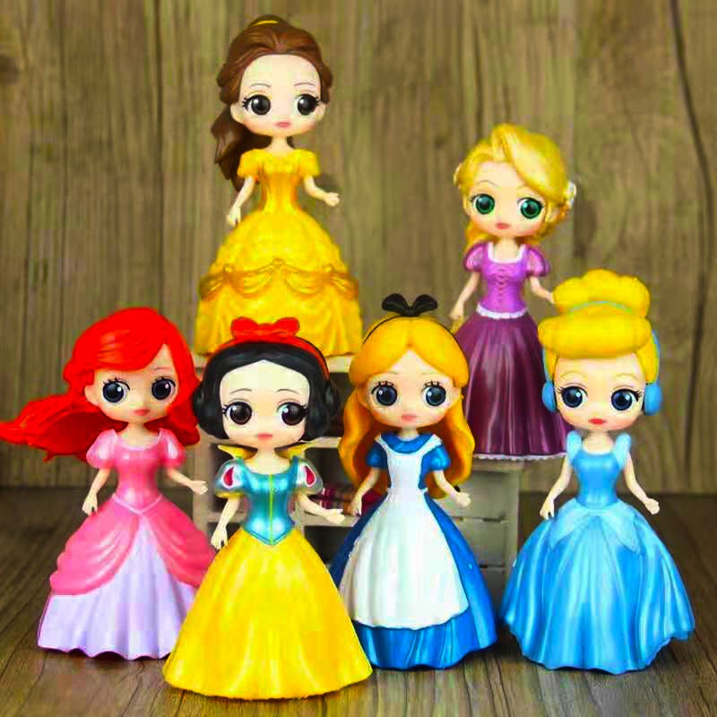 Bán trước❀♧Snow White and Frozen Belle Grey Girl, Mermaid, Đồ chơi trẻ em, Barbie