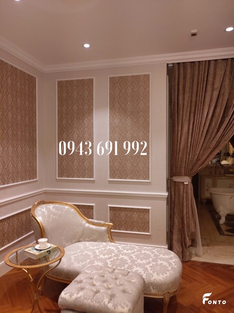 Phào chỉ nhựa cứng 4cm màu trắng đã hoàn thiện bề mặt tạo thanh khung 140 x 60cm và 70 x 60cm