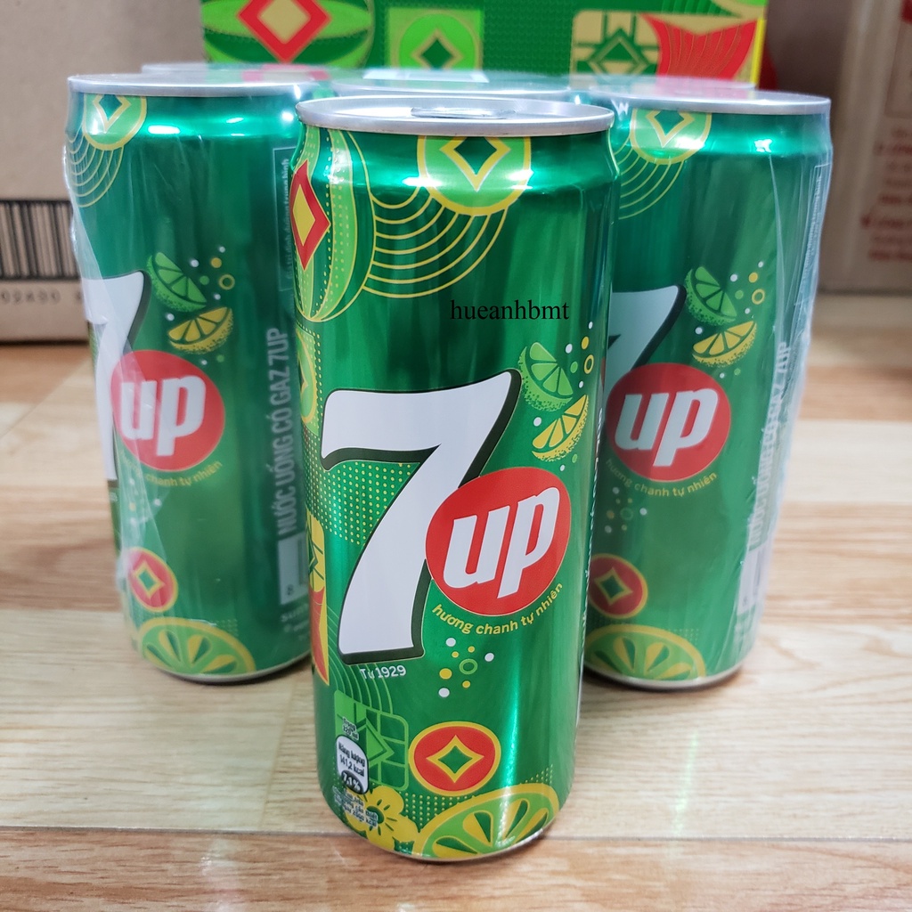Nước ngọt 7 Up vị chanh lon 320ml