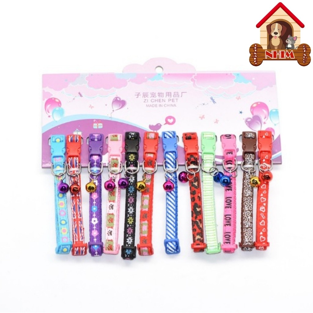 (giá sỉ) vỉ 12 cái vòng cổ Zichen cho chó mèo hàng đẹp