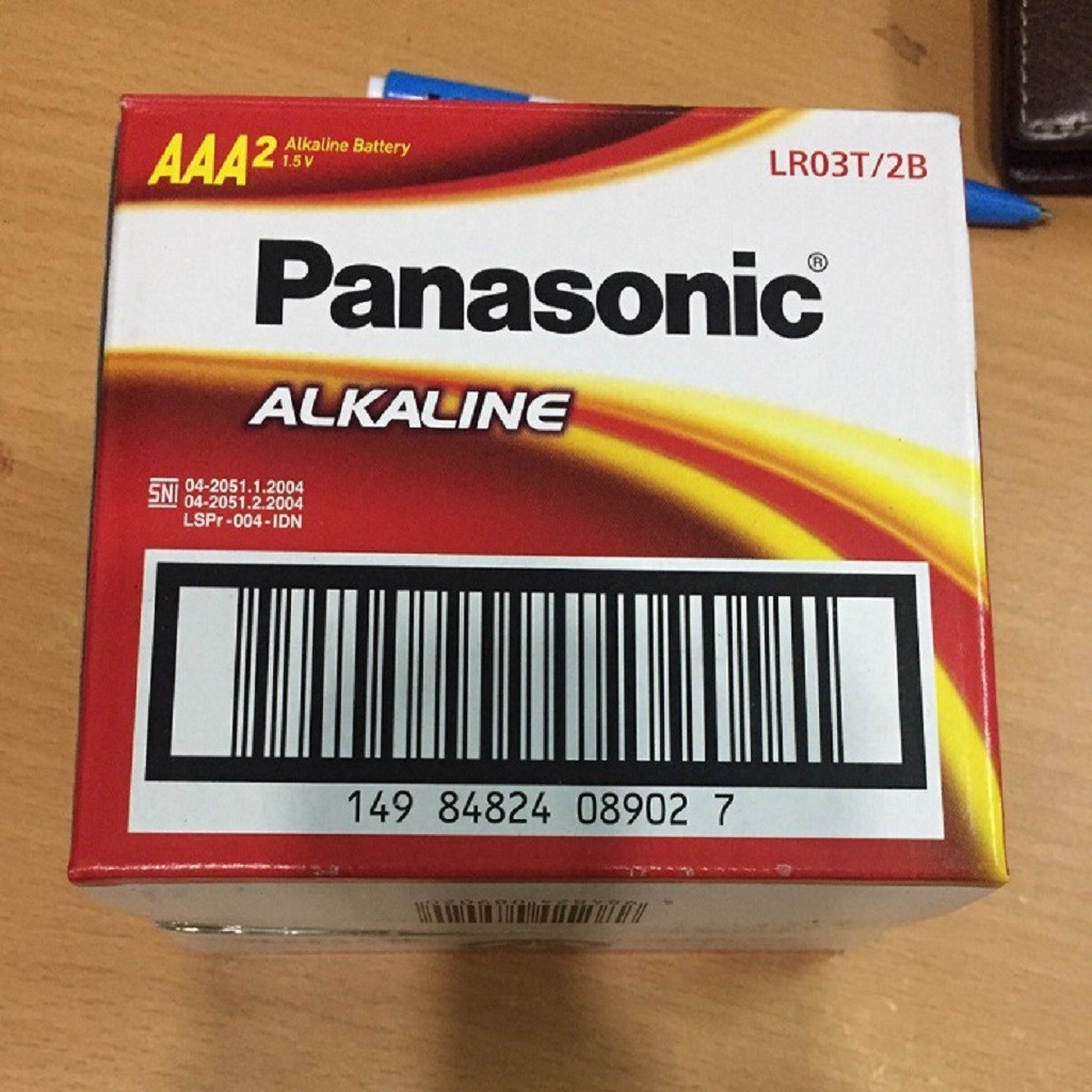 VỈ 2 VIÊN PIN AAA ALKALINE PANASONIC,PIN ĐỦA PANASONIC