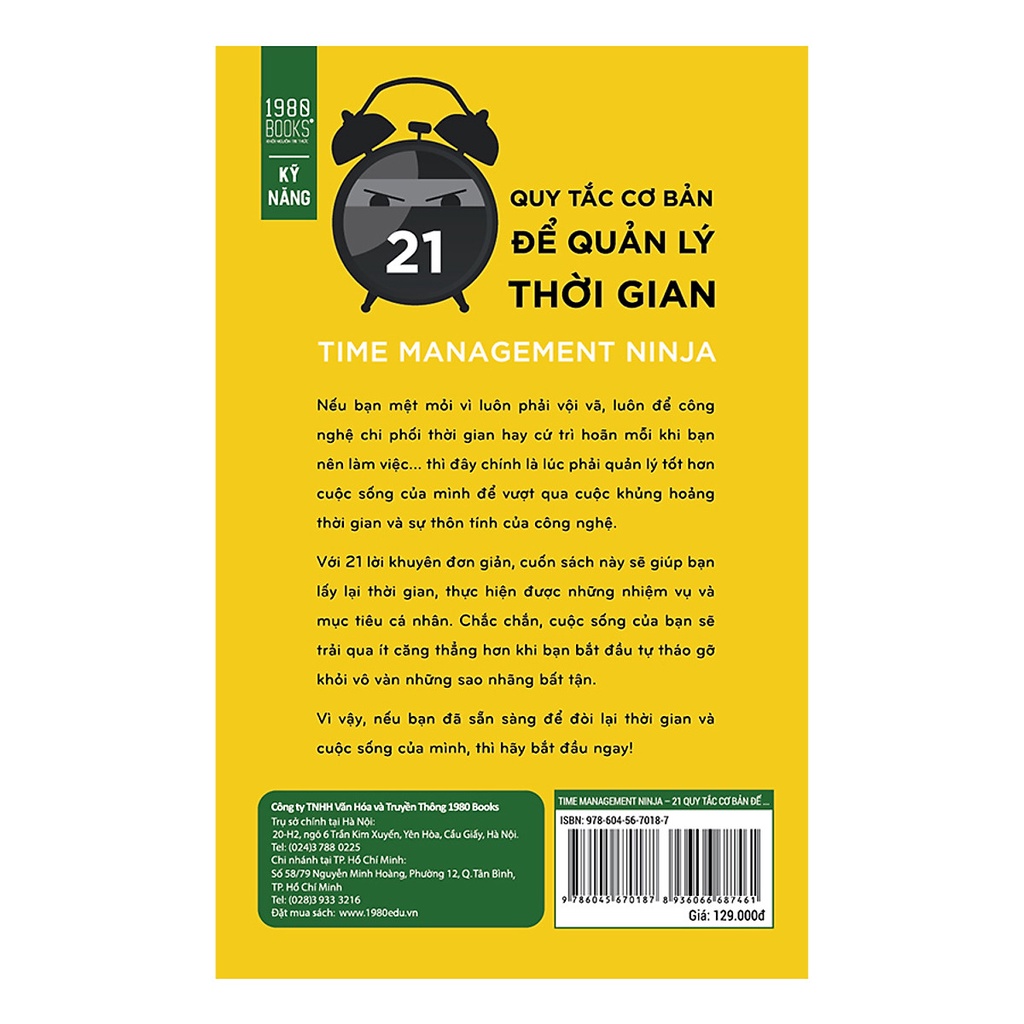 Sách - 21 Quy tắc cơ bản để quản lý thời gian - Craig Jarrow