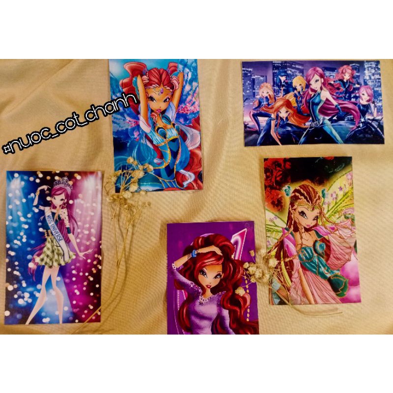 [ĐỌC KĨ MÔ TẢ TRƯỚC KHI MUA] CARD WINX LOẠI VUÔNG GÓC ĐỢT 1