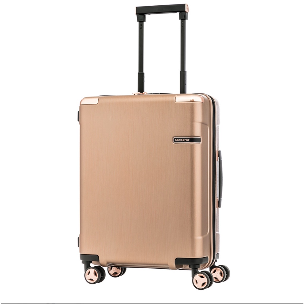 Vali evoa samsonite cabin 20inch: Bộ dây kéo đôi hai lớp giúp chống trộm, bảo vệ hành lý an toàn Góc vali