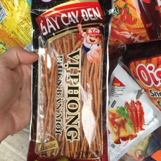 - Đồ ăn vặt - gậy tăm cay đen