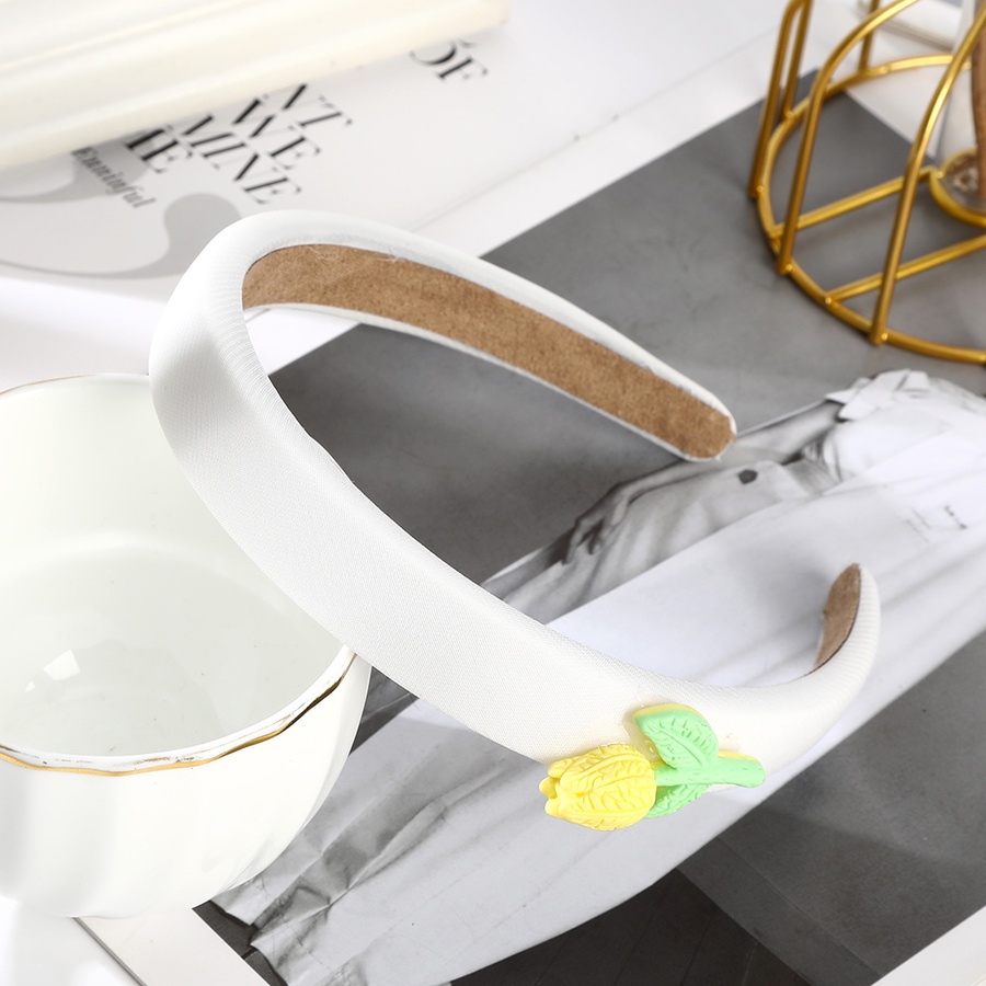 Băng Đô Cài Tóc Bằng Xốp Kẻ Sọc Caro Màu Kẹo Ngọt In Hoa Dễ Thương Phong Cách Hàn Quốc Cho Nữ