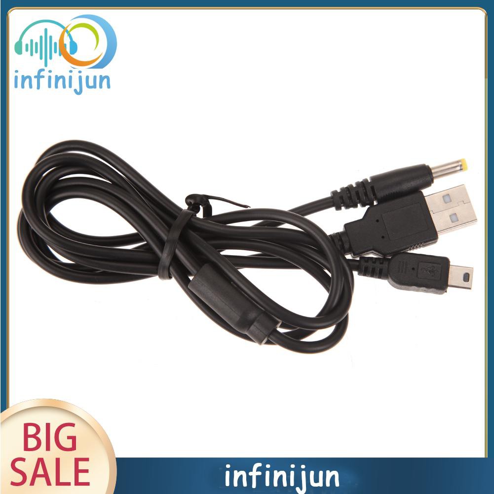 Dây Cáp Sạc Và Truyền Dữ Liệu Usb 2 Trong 1 Dài 1.2m Cho Sony Psp 2000 3000 Game
