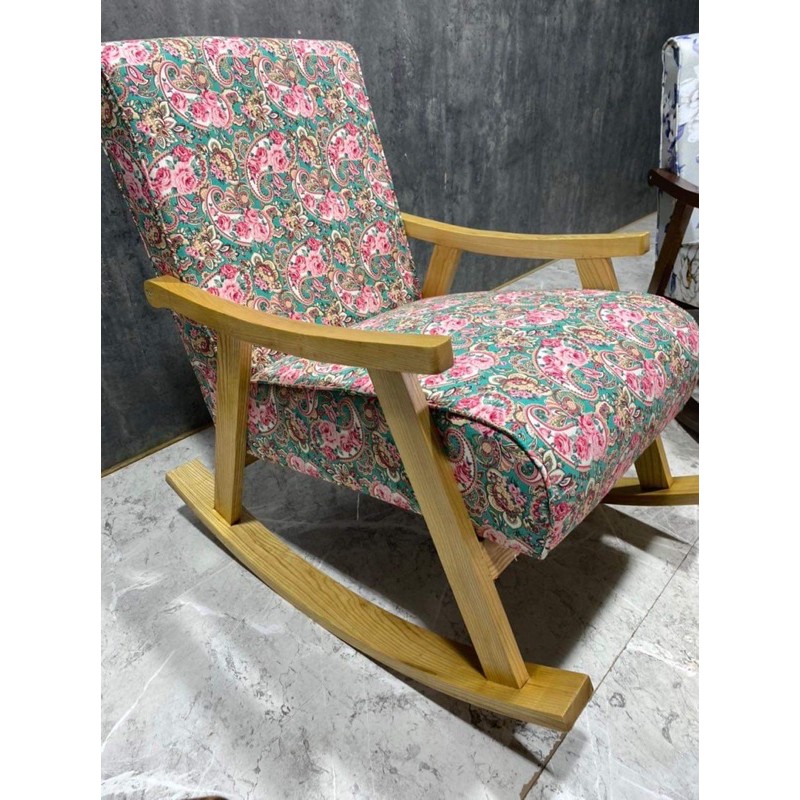 Ghế bập bênh thư giãn sofa hoa nhí siêu đẹp