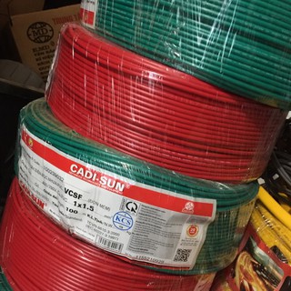 10 mét dây điện đơn cadisun 1x1 1x1.5 1x2.5