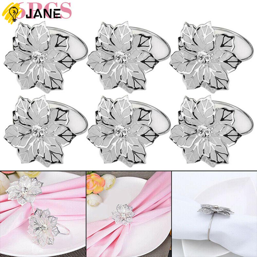 Giá Đỡ Khăn Ăn Thiết Kế Đục Lỗ Họa Tiết Hoa Nhiều Màu Độc Đáo Trang Trí Bàn Tiệc Giáng Sinh