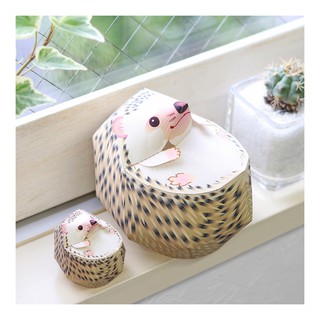 Mô hình giấy động vật Nhím cute Mini