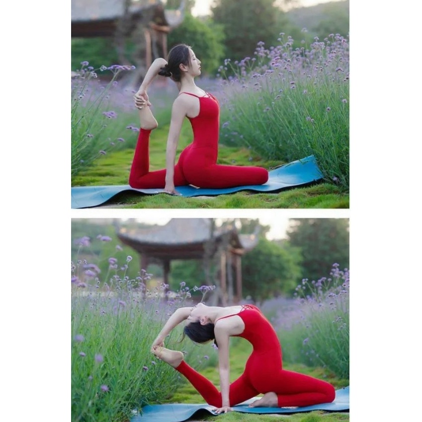 [Ảnh thật] Bộ tập yoga jumpsuit - Bộ jum liền thân tôn dáng- Yoga An Viên