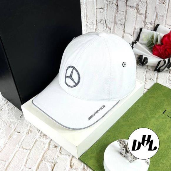 (Hàng VNXK) Nón kết, mũ lưỡi trai tem xe MERCEDES vải Kaki dày đẹp siêu chất (Ảnh thật)