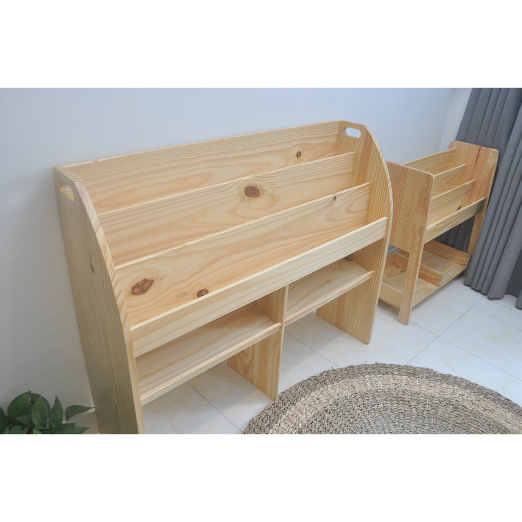 🌈🌈Kệ Giá Sách Mom Có Bánh Xe II (To) - Bebewwood. | BigBuy360 - bigbuy360.vn