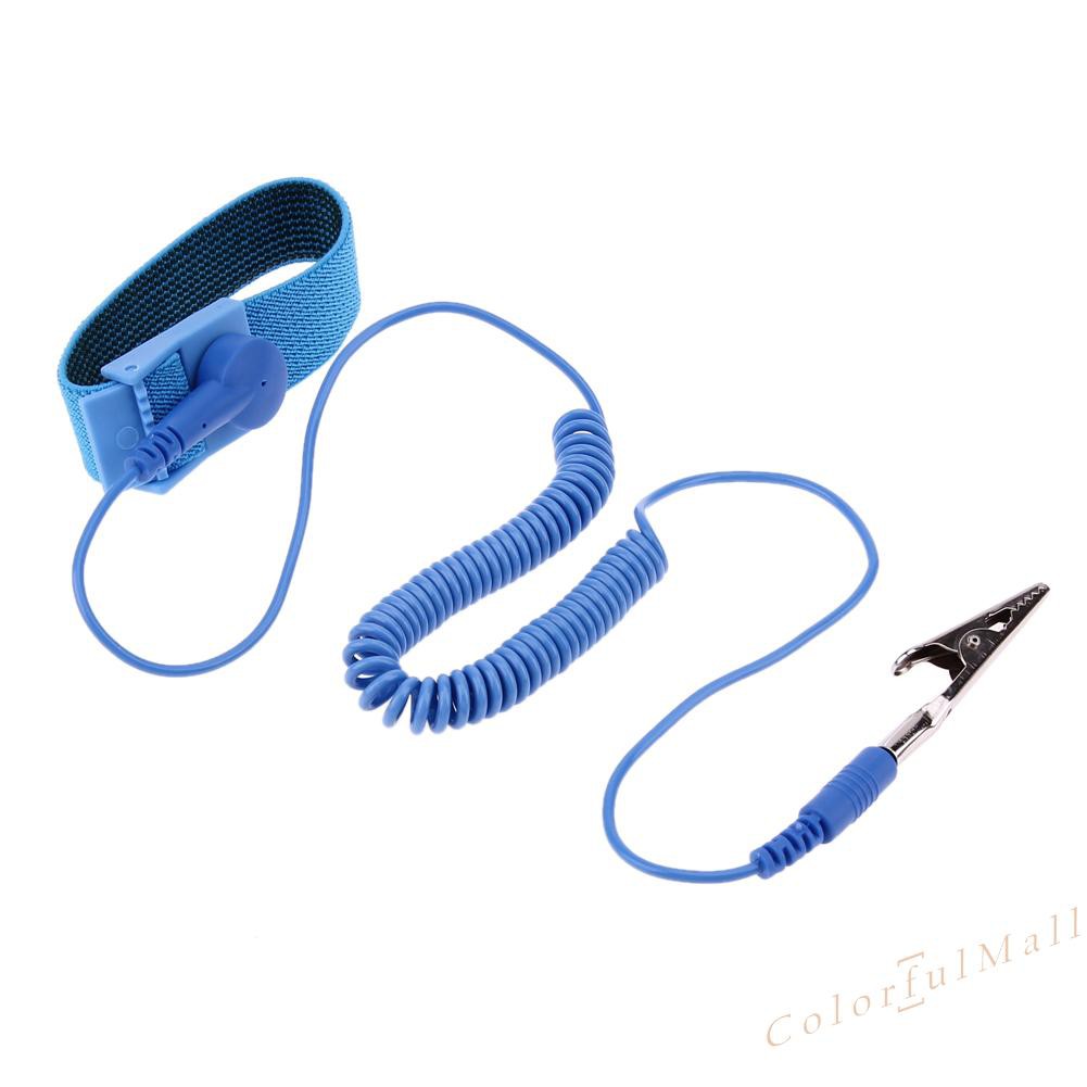 1.8M Wire Anti-Static PVC Wristband with Discharge Cables Wrist Strap