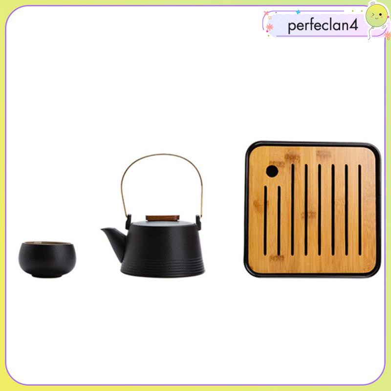 Bộ ấm trà bằng gốm dùng cho văn phòng và du lịch