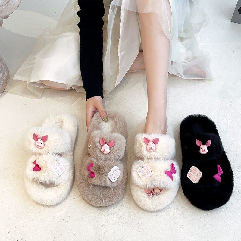 Dép Bông Đi Trong Nhà Chống Trượt Dễ Thương Cho Nữ