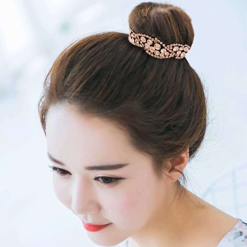 Kẹp tóc móng vuốt đính kim cương giả