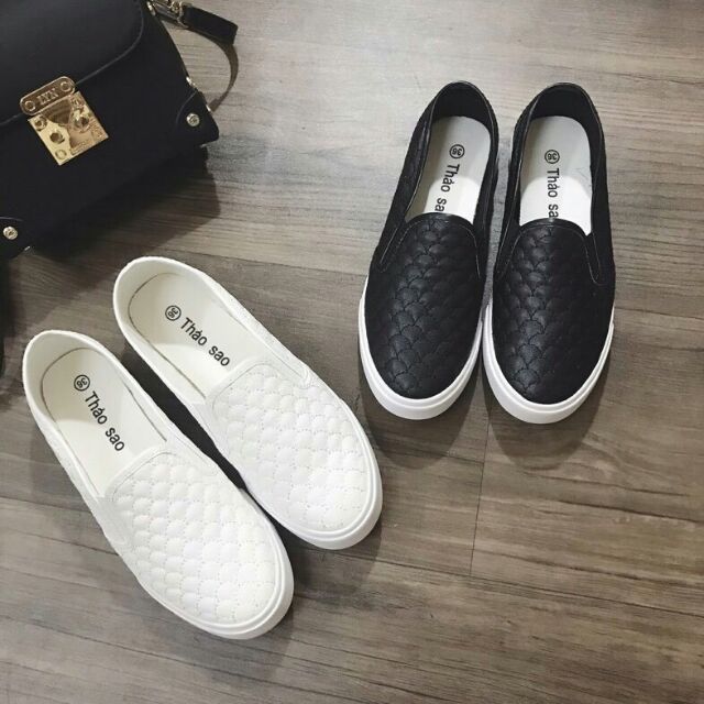 Giày Slip on hình vảy cá