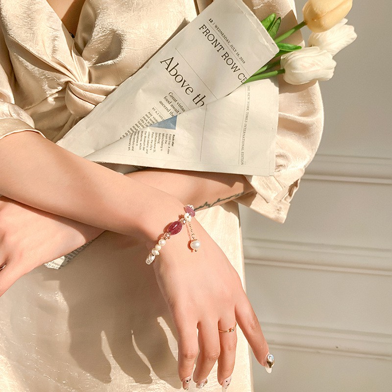 Vòng Tay Đính Ngọc Trai Pha Lê Đơn Giản Thời Trang Cho Nữ | BigBuy360 - bigbuy360.vn