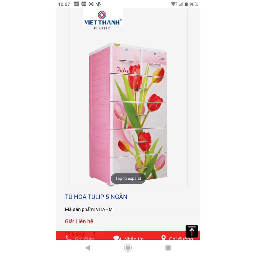 Tủ nhựa Việt Thành size M