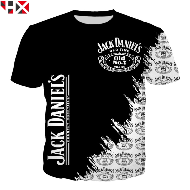 Áo thun ngắn tay in hình thời trang CLOOCL Jack Daniels
