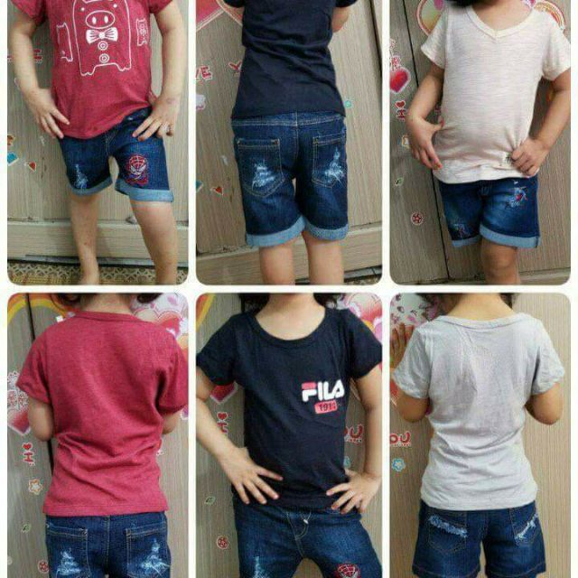Combo 100 áo coton vải sài gòn cho bé