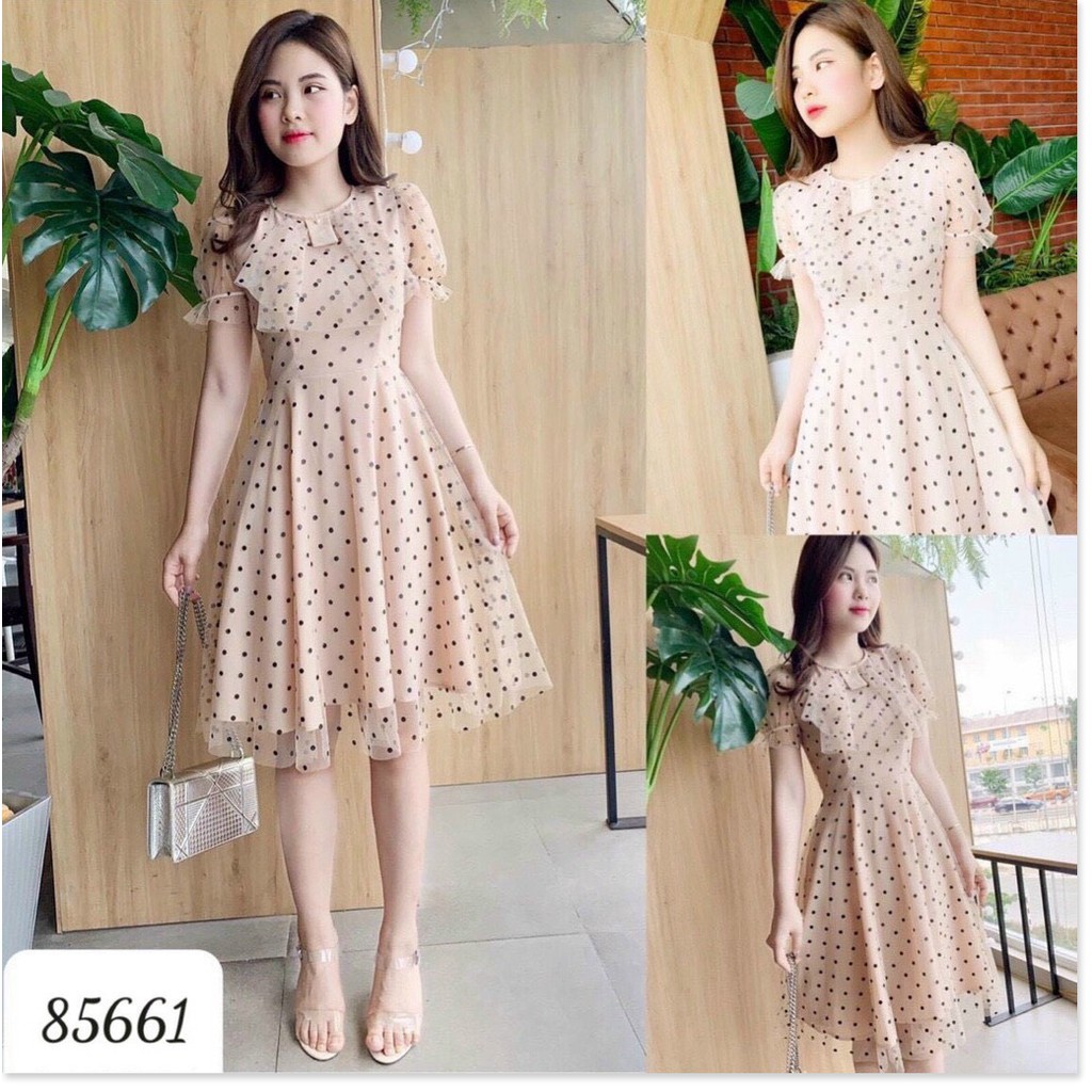 Đầm xoè lưới bi siêu sang tôn dáng cho các chị em KOKO MI STORE