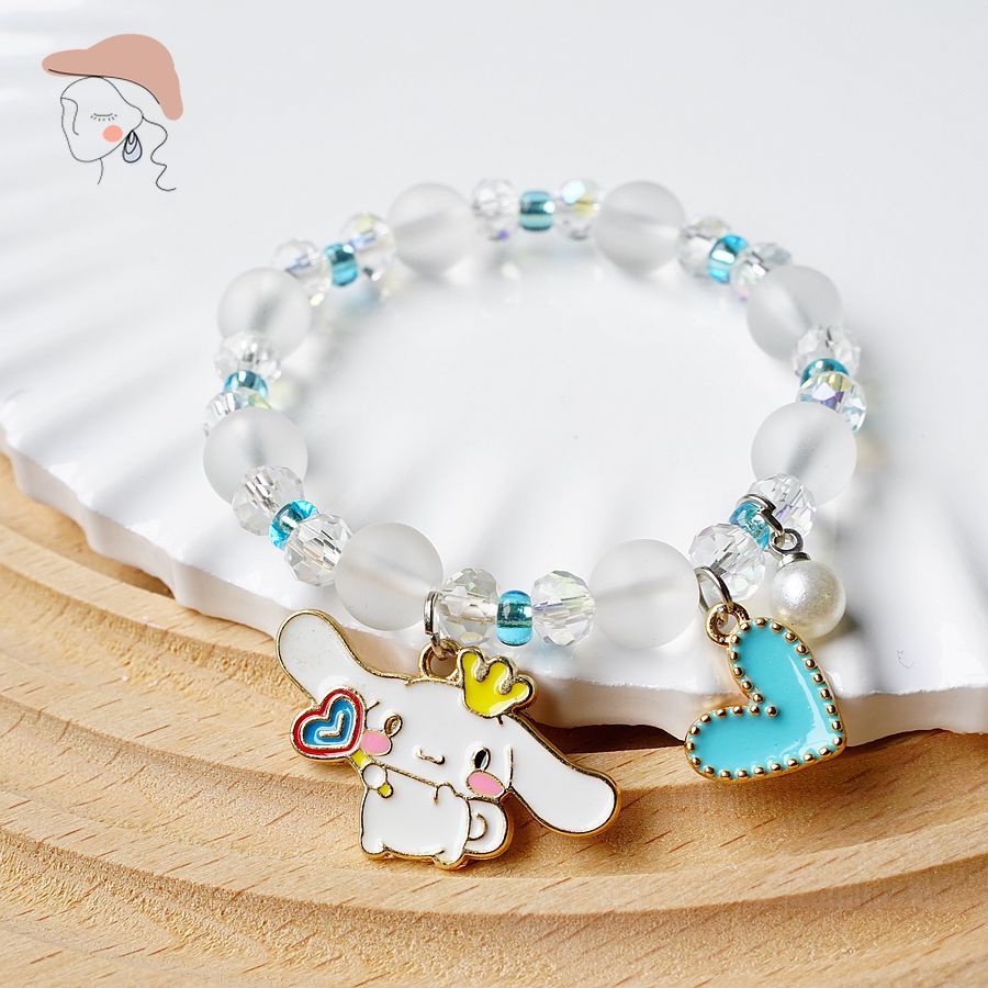 Vòng Tay Chuỗi Hạt Pha Lê May Mắn Cho Nữ