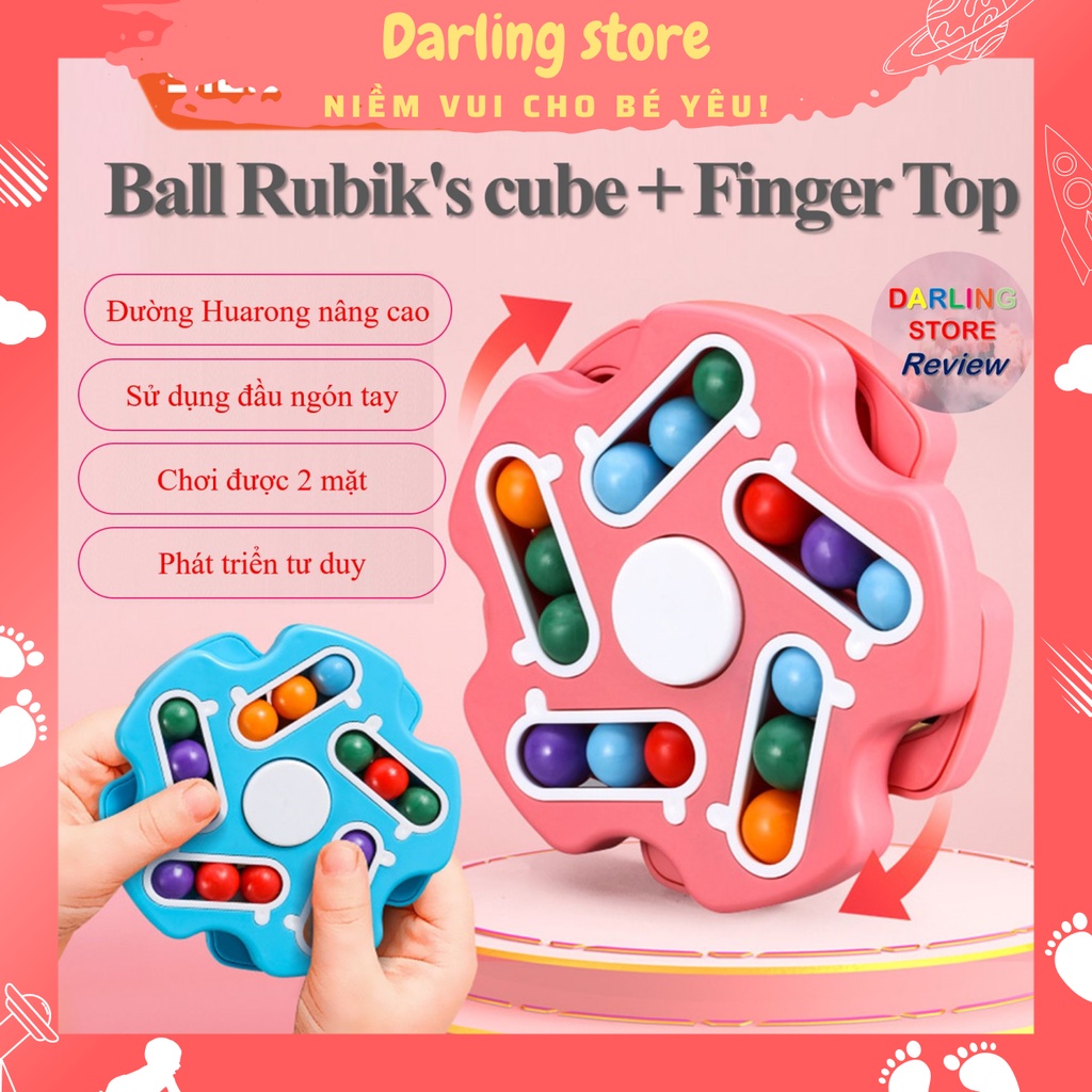 Đồ chơi Rubik Bi biến thể và Spinner 2 trong 1 rèn luyện Phát triển trí tuệ, đồ chơi giảm stress hiệu quả