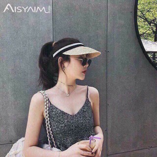 Mũ cói nửa đầu đi biển