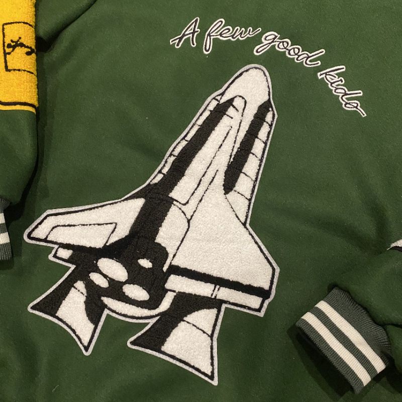 Áo Varsity Jacket DONCARE ROCKET COLLAGE JACKET