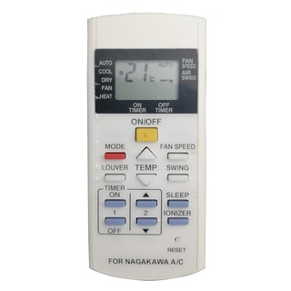Remote máy lạnh nagakawa 2 chiều nút đỏ cũ