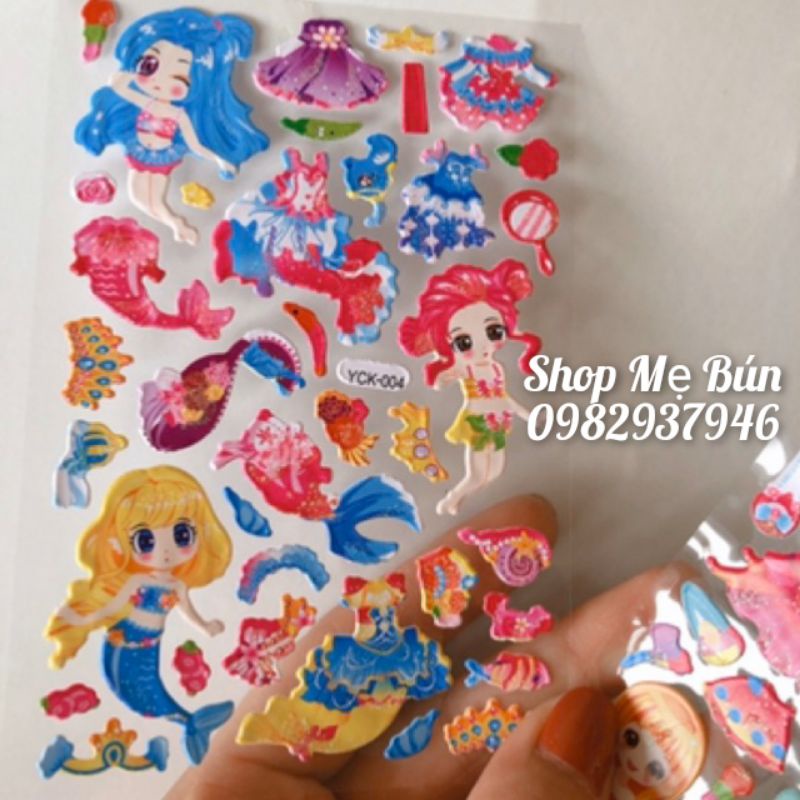 Dán hình Công chúa cho bé gái