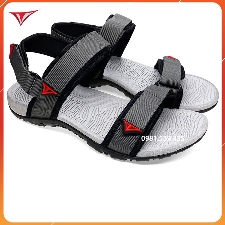 Giày sandal đi học trẻ em và người lớn phù hợp nam nữ , VT01 xám , dép sandal quai ngang , quai hậu