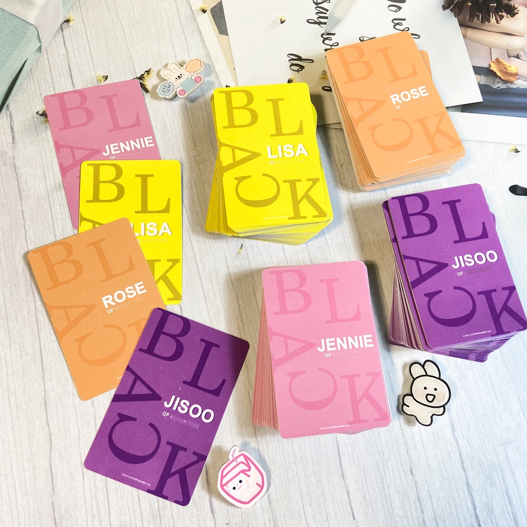 Set 55 Tấm Thẻ Hình Các Thành Viên Nhóm Nhạc Blackpink