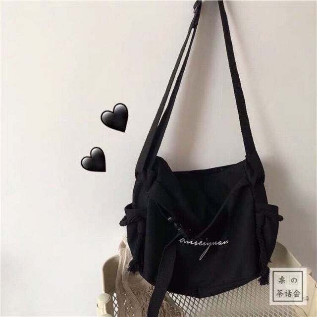 (Order) Túi tote đeo chéo Ulzzang_Túi thời trang Unisex