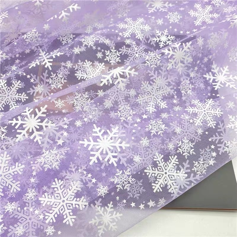 🌲  VẢI VOAN LƯỚI BÔNG TUYẾT 🌲